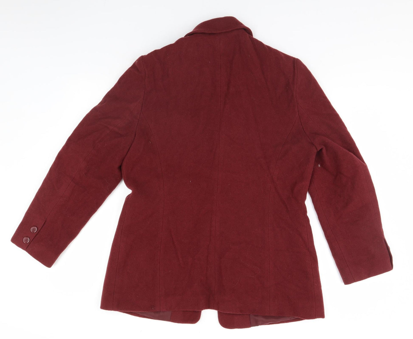 Sensations Womens Red   Overcoat Coat Size 14