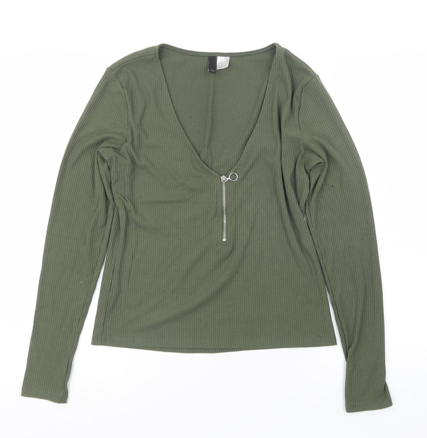Divided by H&M Womens Green   Basic T-Shirt Size M