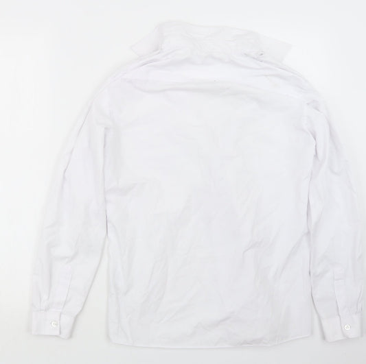 George Boys White   Basic Button-Up Size 13-14 Years