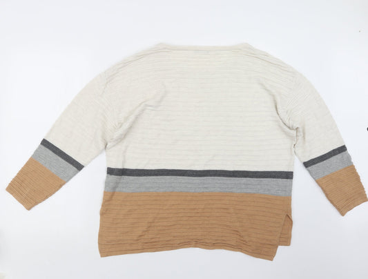 Roman Womens Beige   Pullover Jumper Size 18