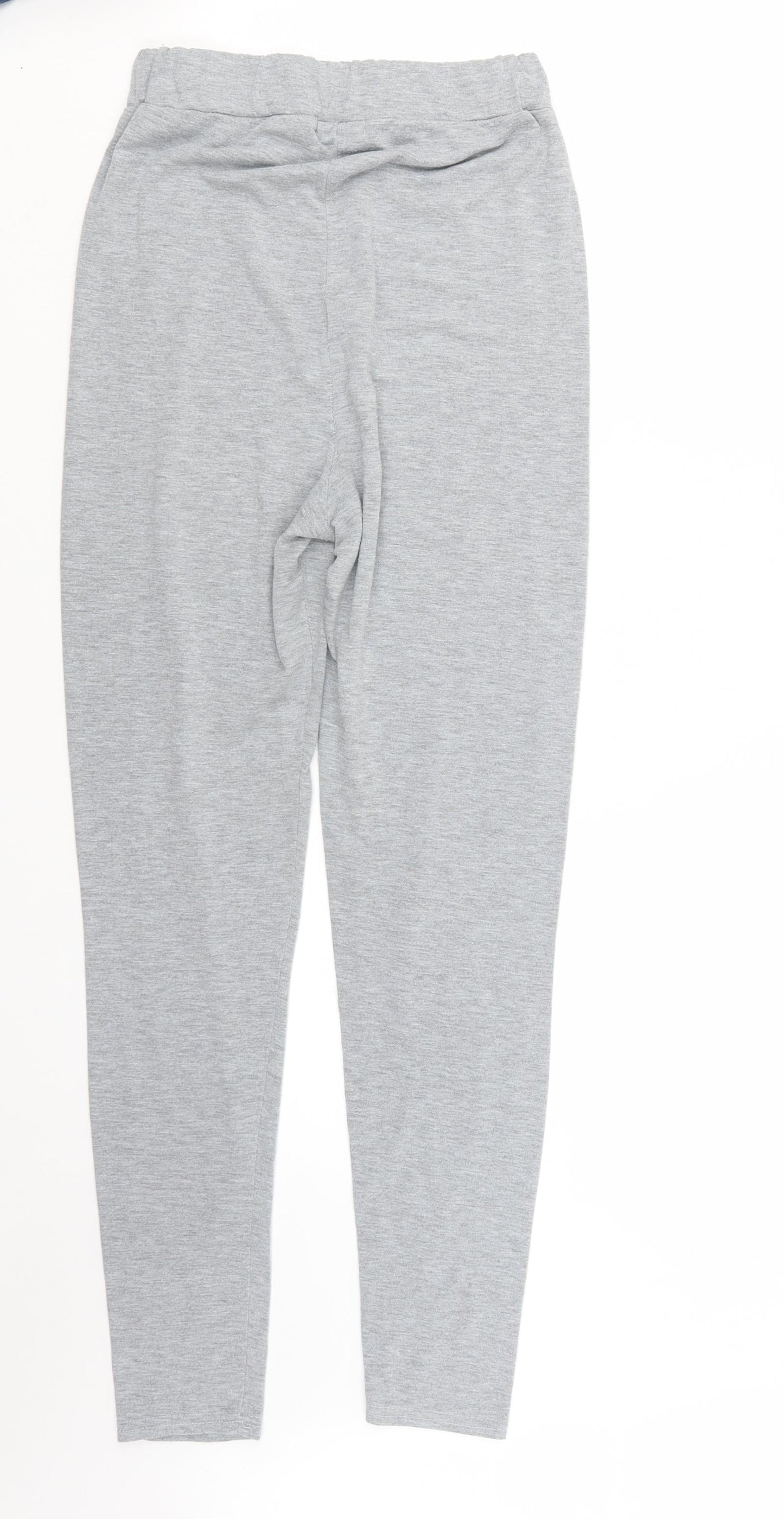 Boohoo Womens Grey   Trousers  Size 10 L27 in