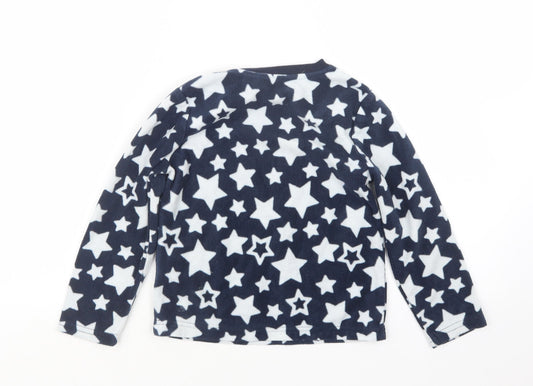 F&F Boys Blue Geometric   Pyjama Top Size 5-6 Years