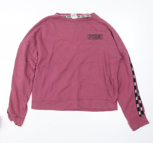 PINK Womens Pink   Pullover Jumper Size XS