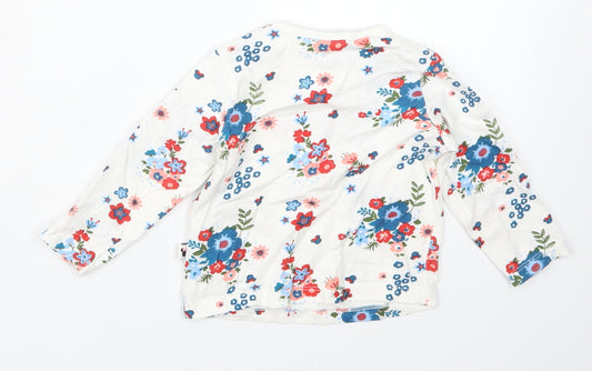 Disney Baby Girls White Floral  Basic T-Shirt Size 6-9 Months  - Minnie Mouse