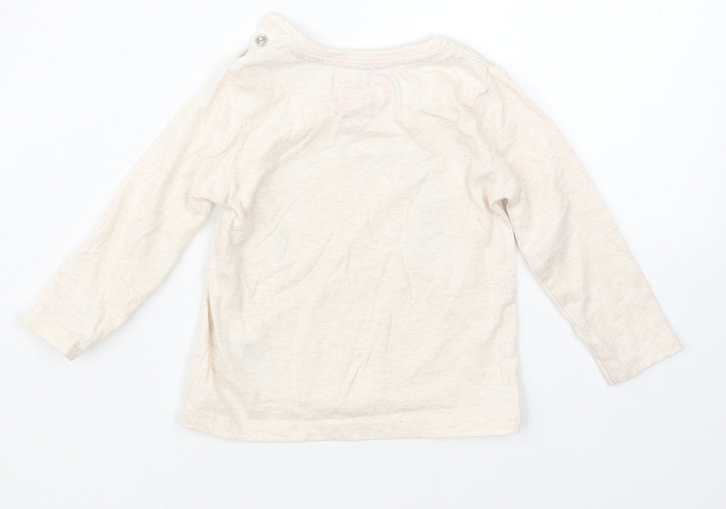 Primark Girls Beige   Basic T-Shirt Size 6-9 Months