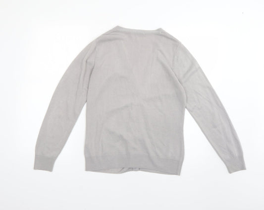 Marks and Spencer Womens Grey   Cardigan Jumper Size 10