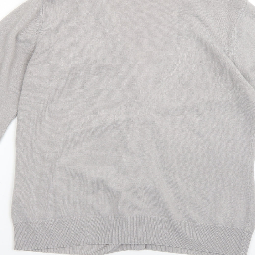 Marks and Spencer Womens Grey   Cardigan Jumper Size 10