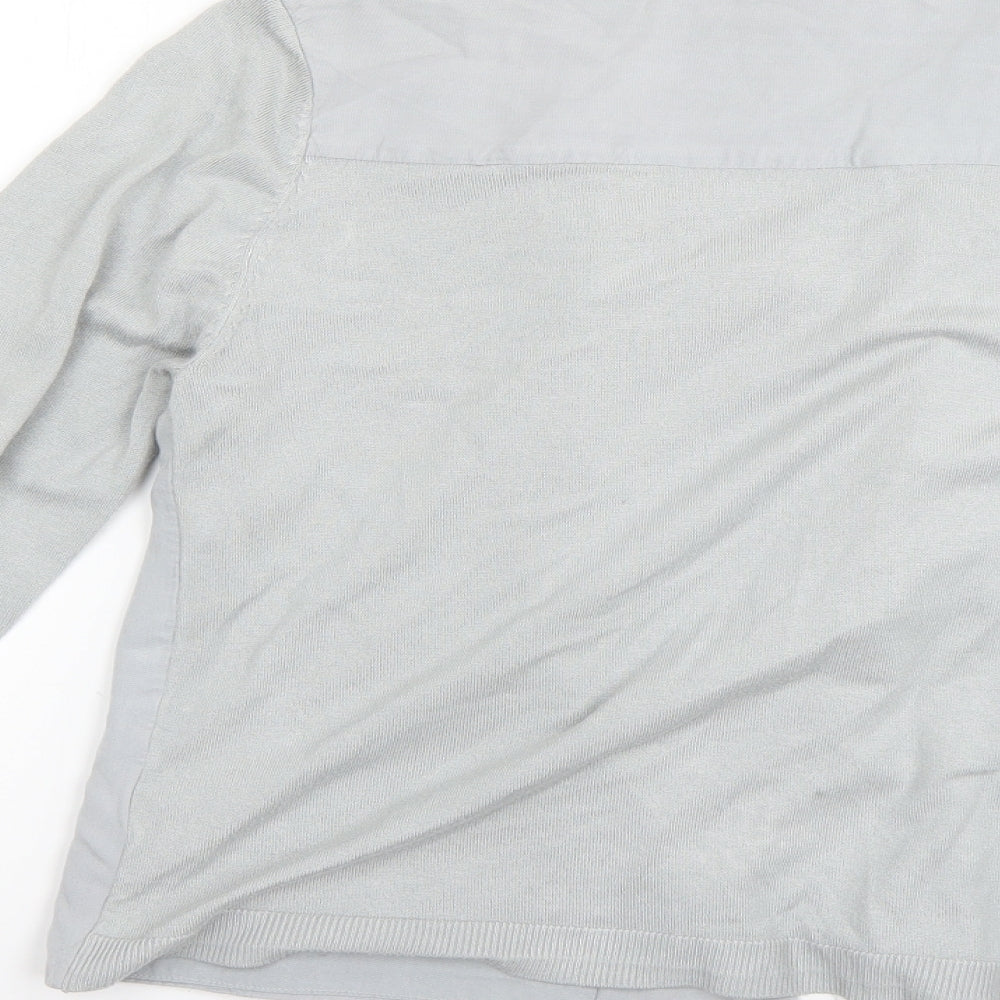Marks and Spencer Womens Grey   Cardigan Jumper Size 14