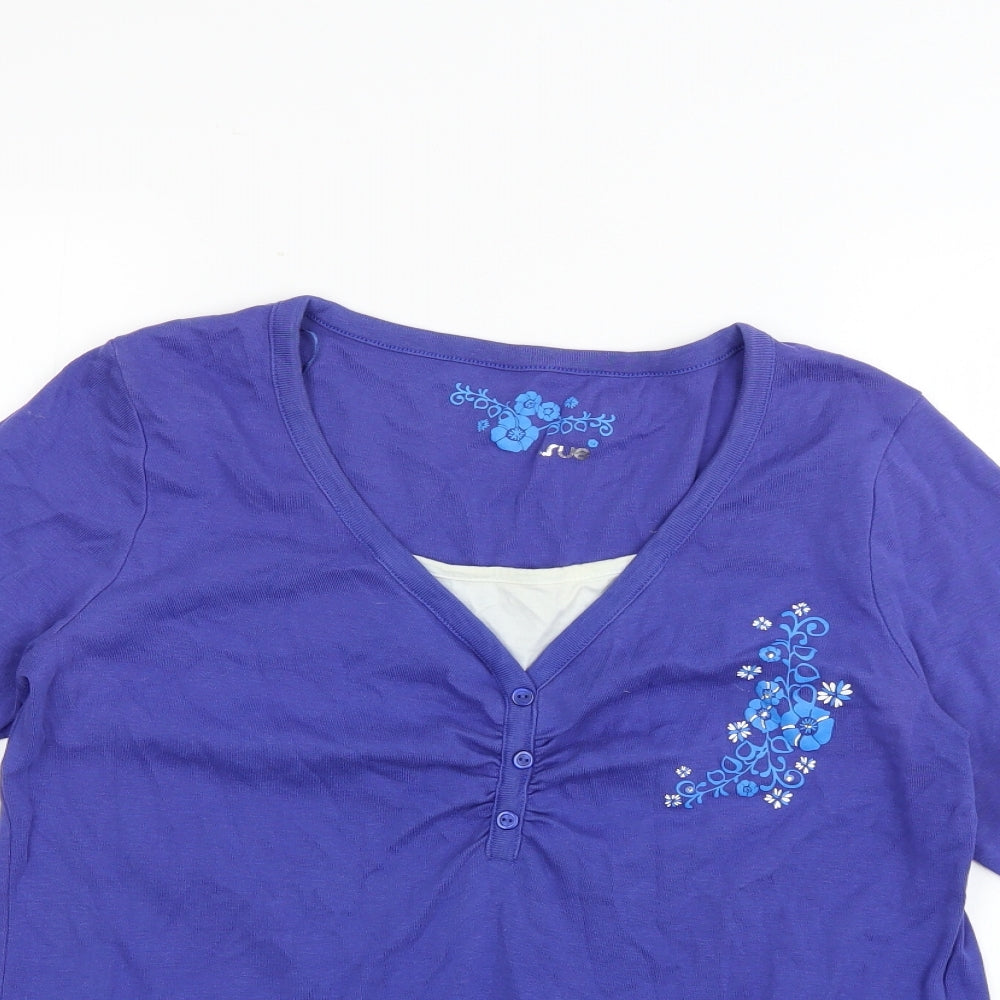 TRUE Womens Purple   Pullover Jumper Size 16