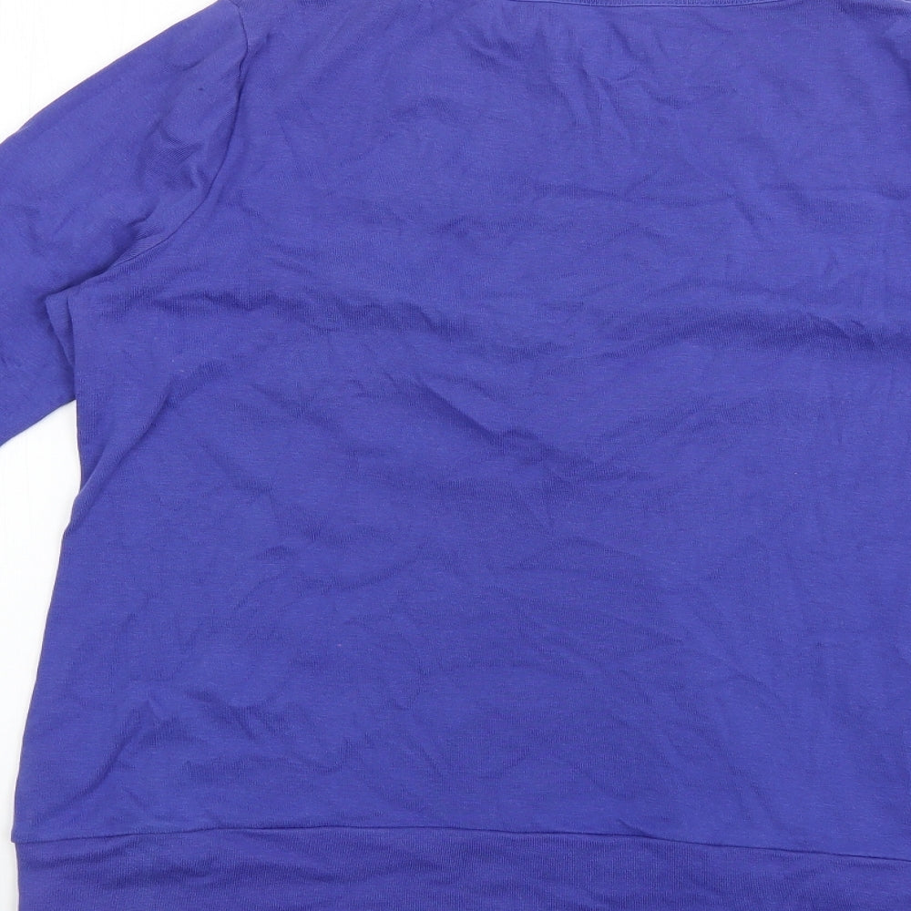 TRUE Womens Purple   Pullover Jumper Size 16