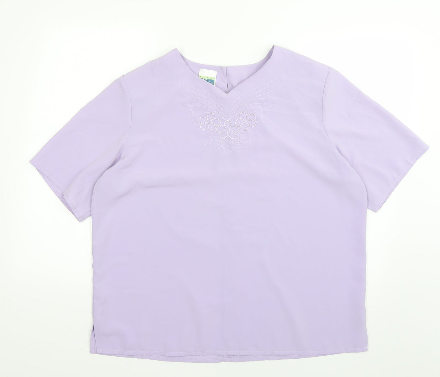 fashion collection Womens Purple   Basic Blouse Size 18