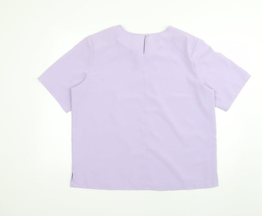 fashion collection Womens Purple   Basic Blouse Size 18