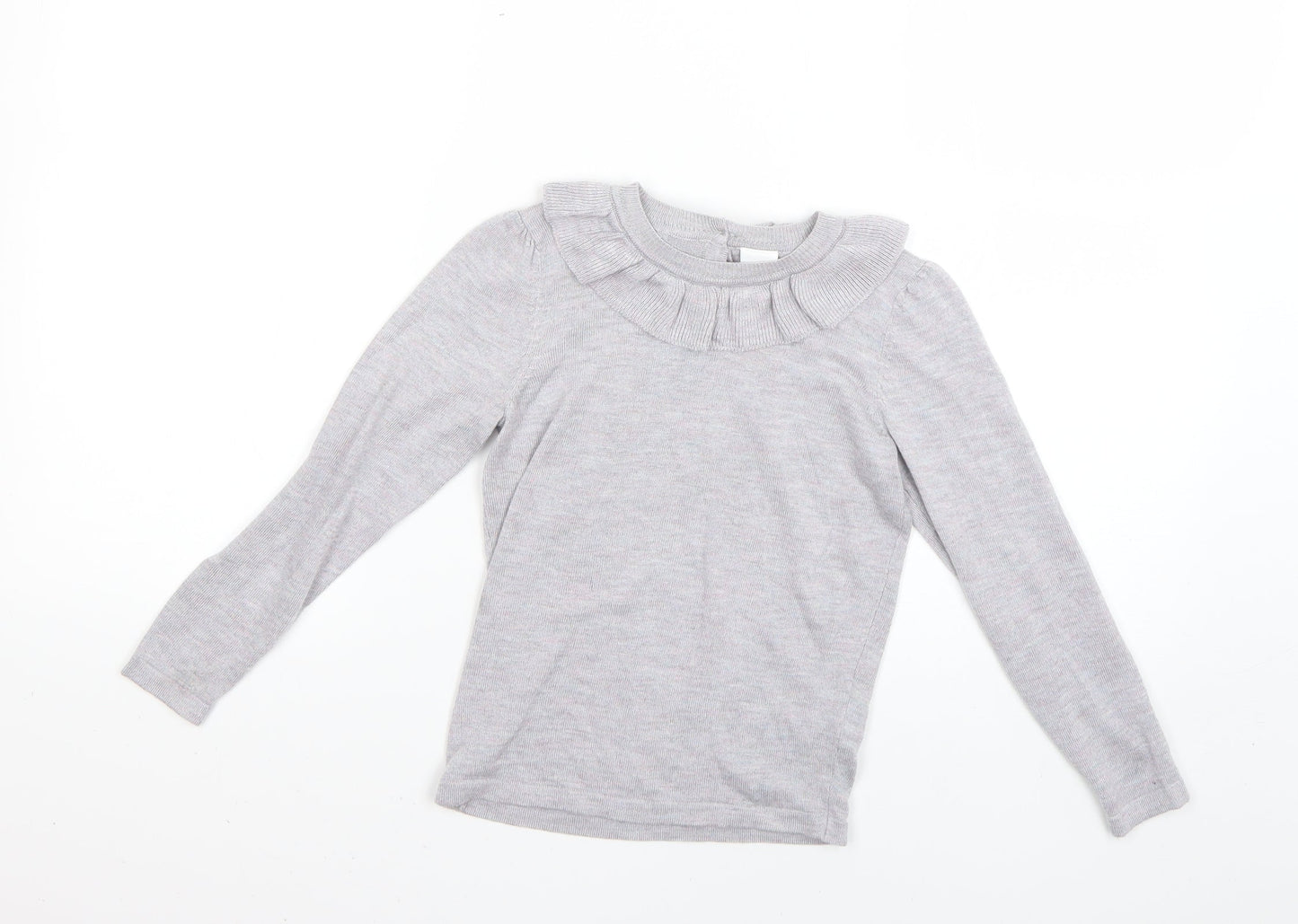 NEXT Girls Grey   Basic T-Shirt Size 5-6 Years