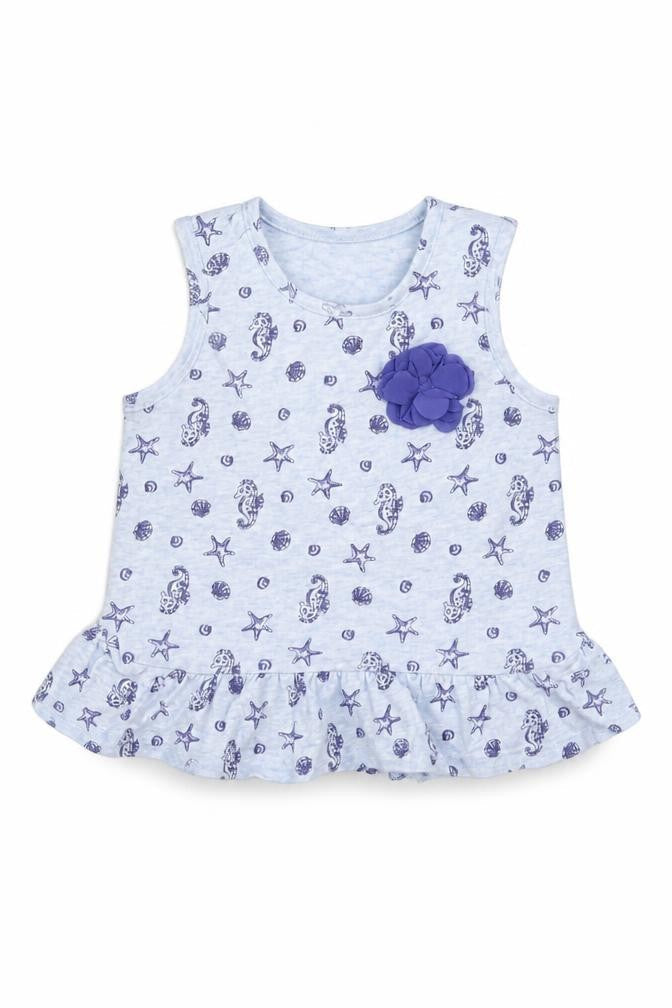 F&F Baby Blue   Basic Tank Size 0-3 Months
