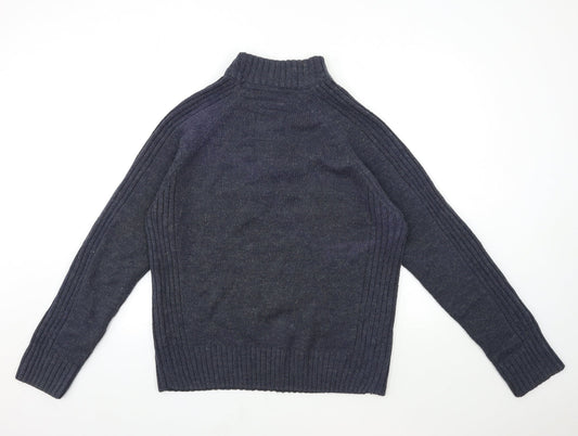 Heritage Mens Blue  Knit Pullover Jumper Size L