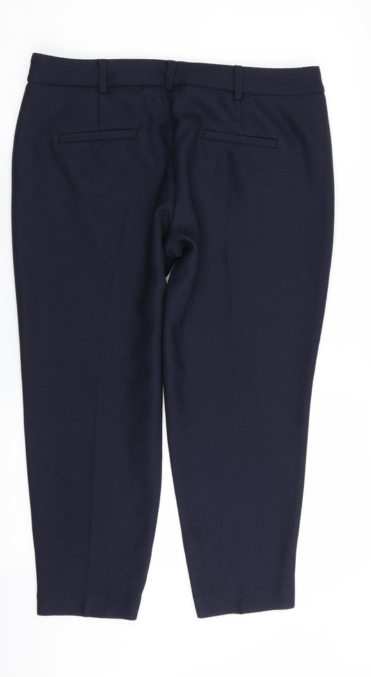 Dorothy Perkins Womens Blue   Trousers  Size 12 L23 in