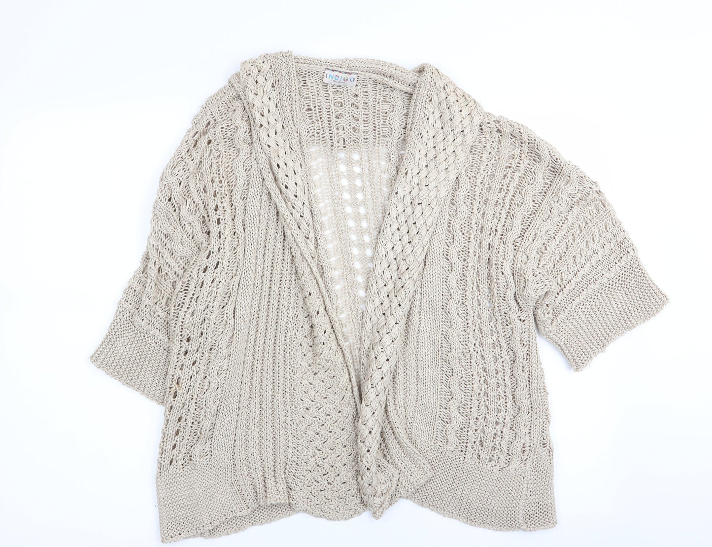 M&S Womens Beige   Cardigan Jumper Size 10
