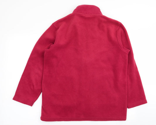 Daxon Womens Red   Full Zip Jumper Size 14