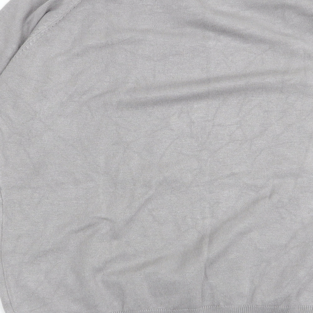 BASSINI Womens Grey   Basic T-Shirt Size M