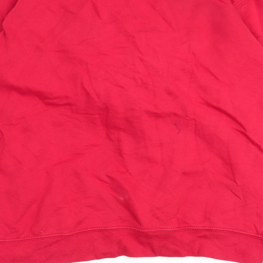 Awdis Mens Red   Pullover Jumper Size S