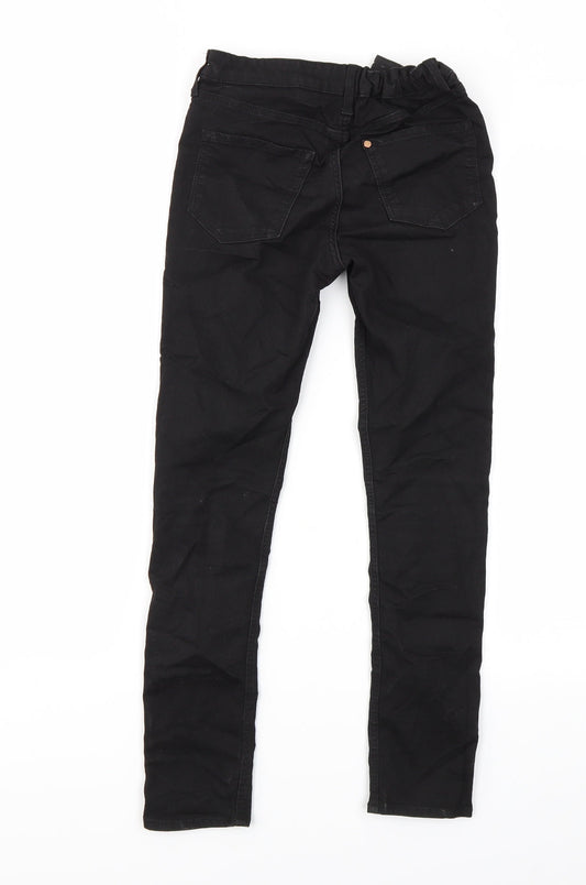 DENIM  Girls Black   Skinny Jeans Size 10-11 Years