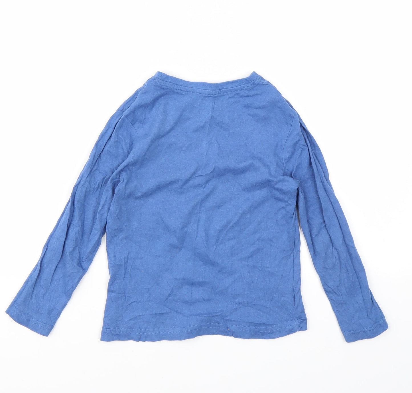 Primark Boys Blue Floral  Basic T-Shirt Size 3-4 Years