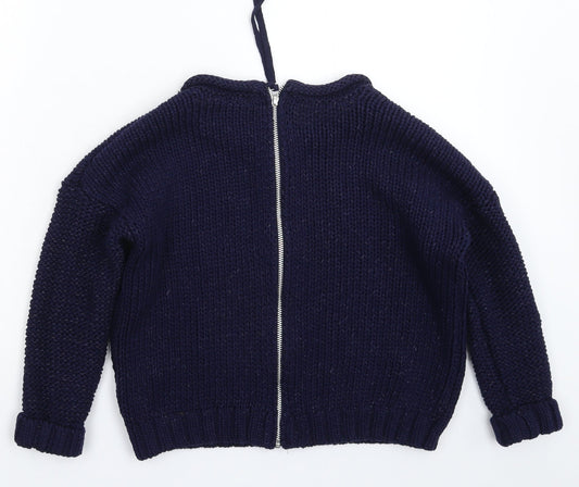 Topshop Womens Blue  Knit Pullover Jumper Size 8