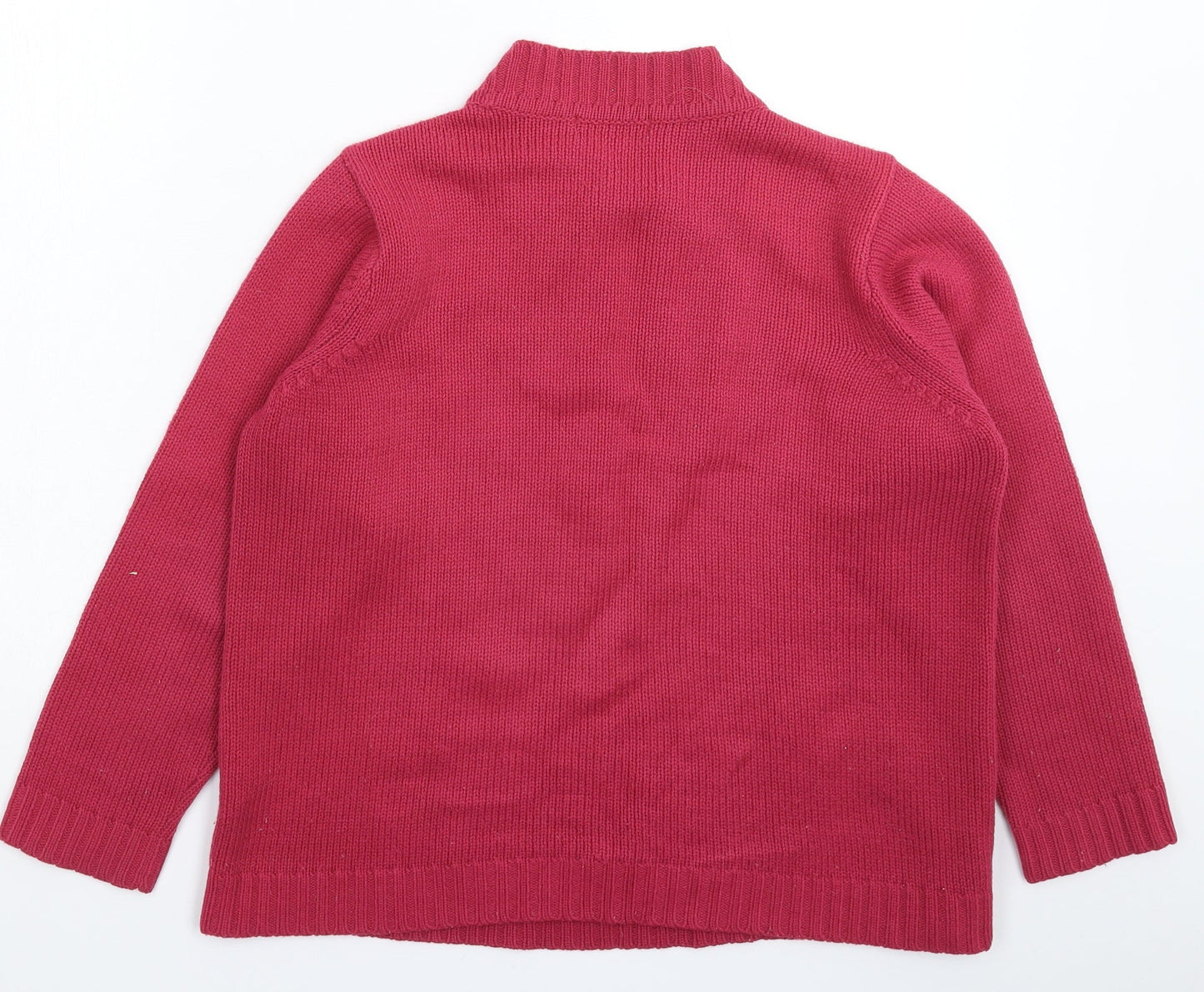 BM Womens Pink  Knit Pullover Jumper Size M