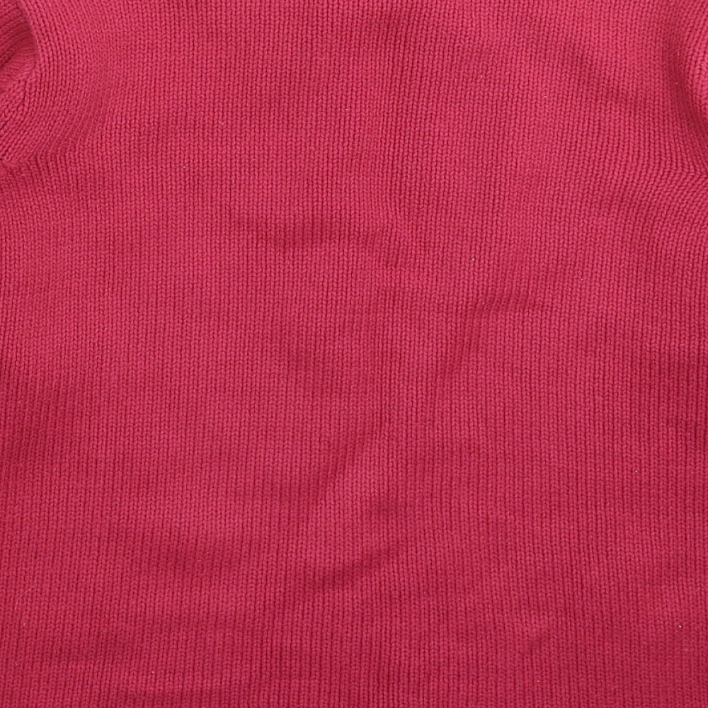 BM Womens Pink  Knit Pullover Jumper Size M