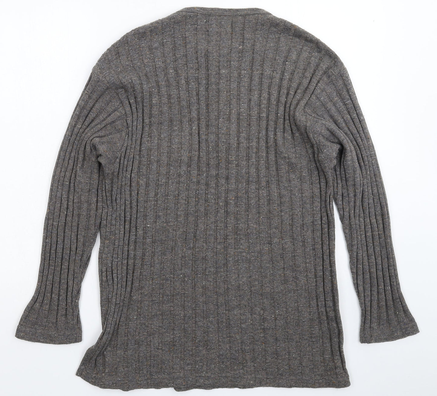 Mattox Mens Grey  Knit Pullover Jumper Size L