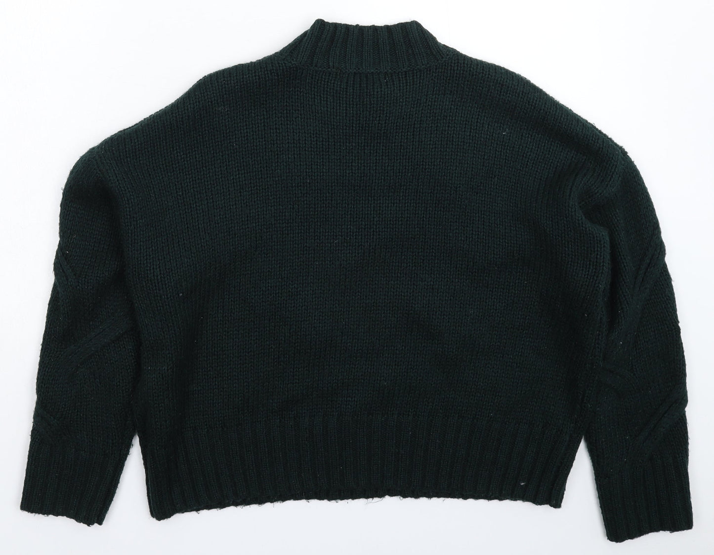 New Look Womens Green  Knit Pullover Jumper Size M