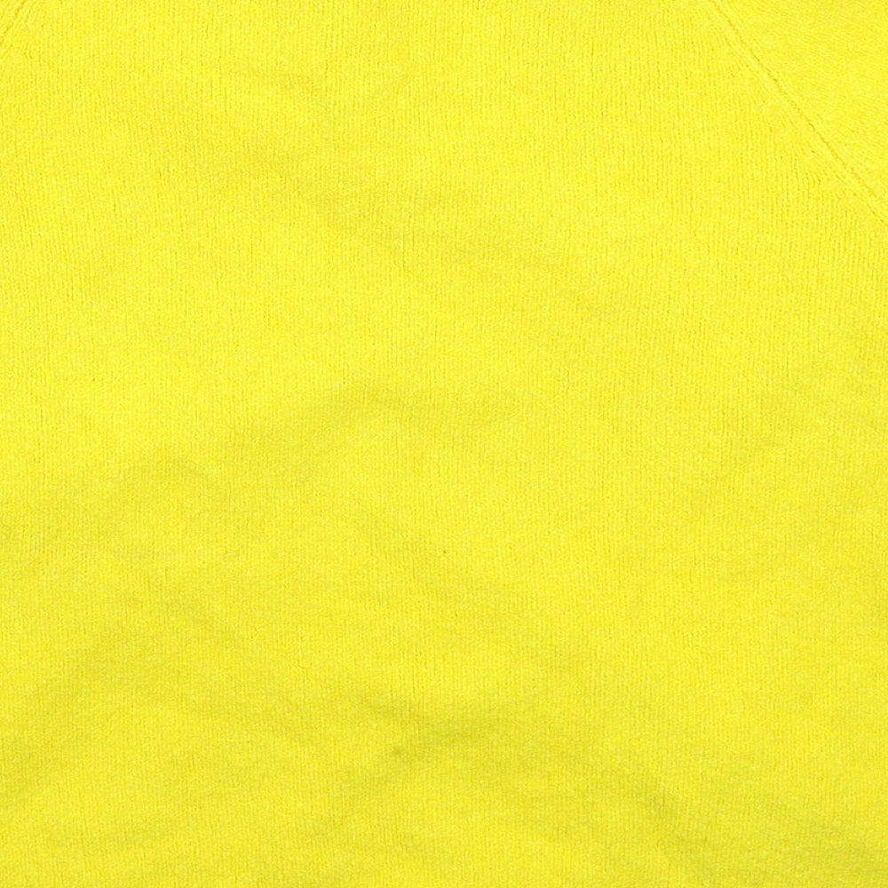 H&M Womens Yellow  Knit Pullover Jumper Size M