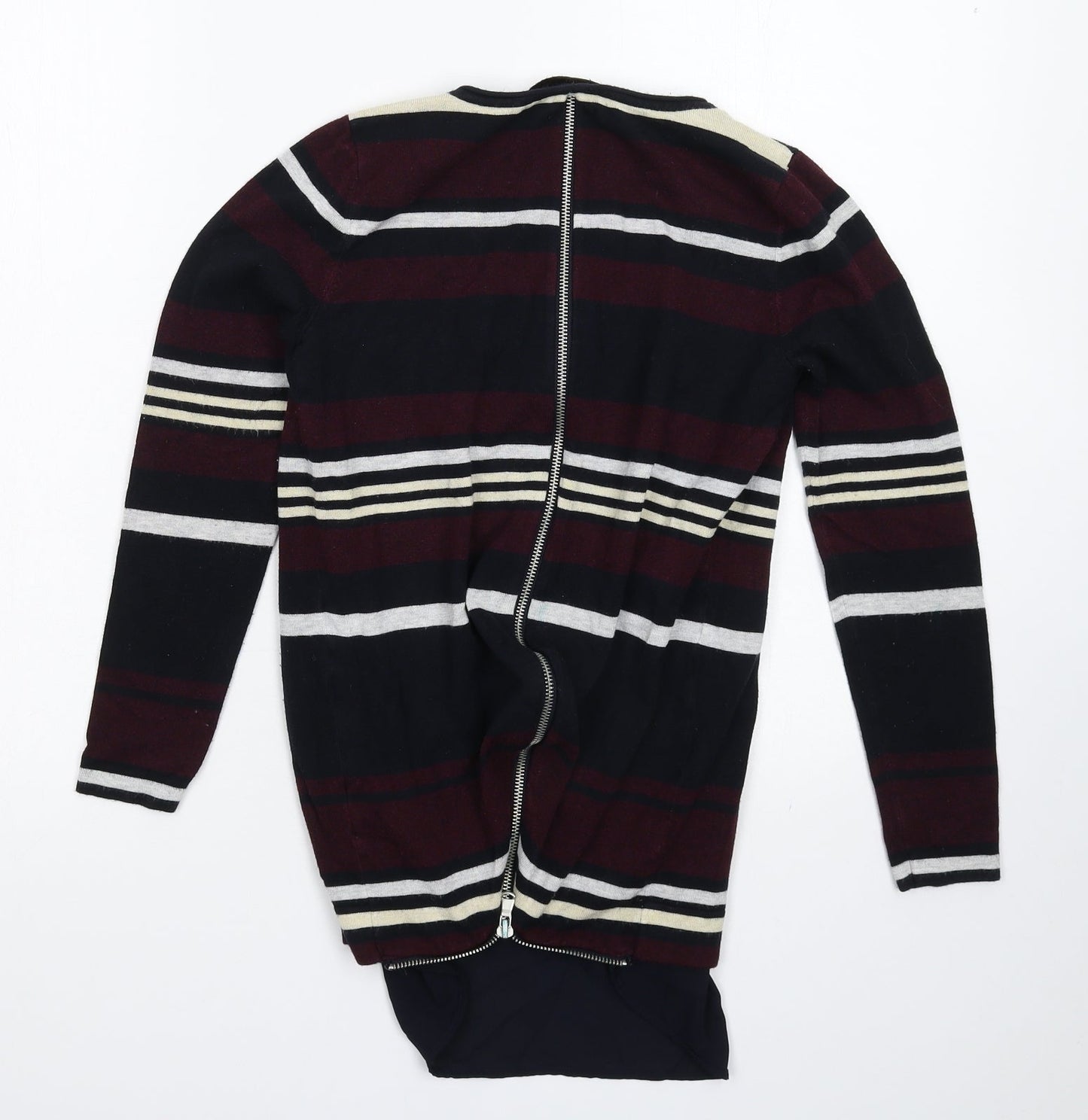 Principles Womens Multicoloured Striped Knit Pullover Jumper Size 8