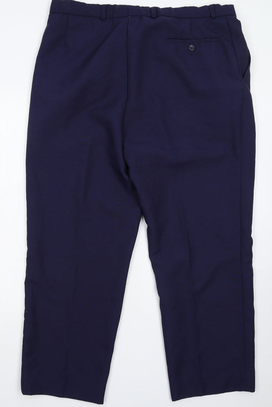 Ted Taylor Mens Blue   Dress Pants Trousers Size 40 L29 in
