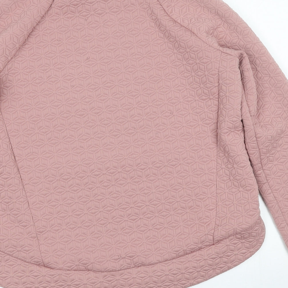 NEXT Womens Pink Geometric  Pullover Jumper Size M