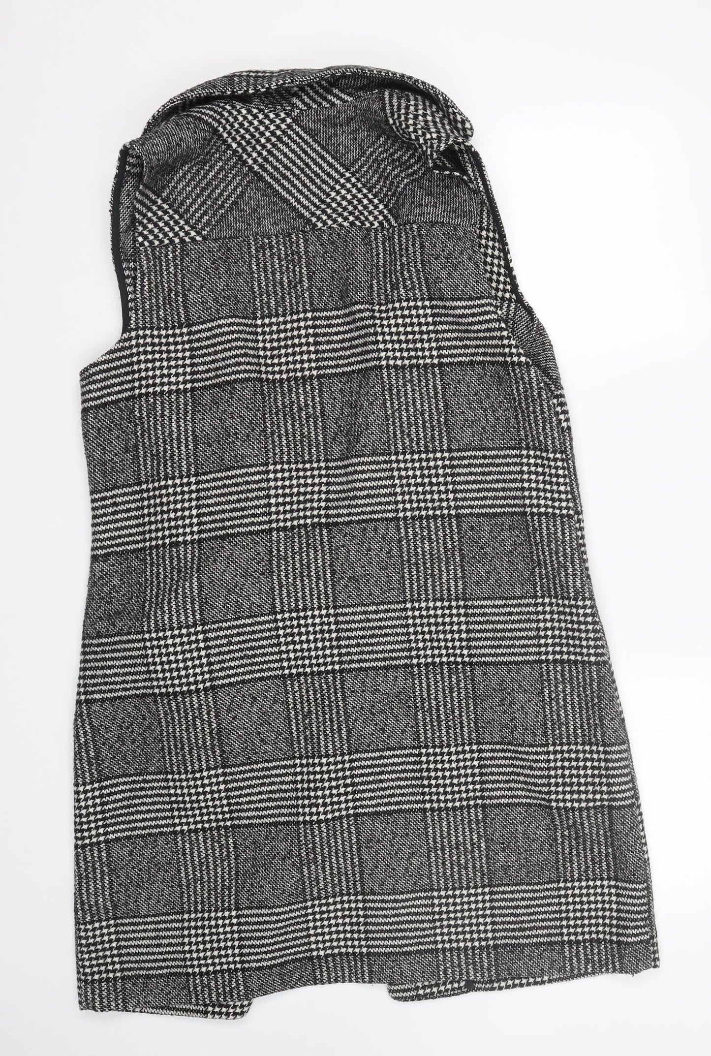 Papaya Womens Black Plaid  Jacket Coat Size 14