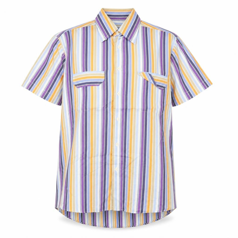 Coveri Womens White Striped  Basic Button-Up Size 16