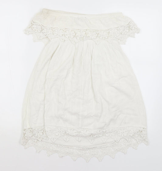 Select Womens White   Basic Blouse Size 10