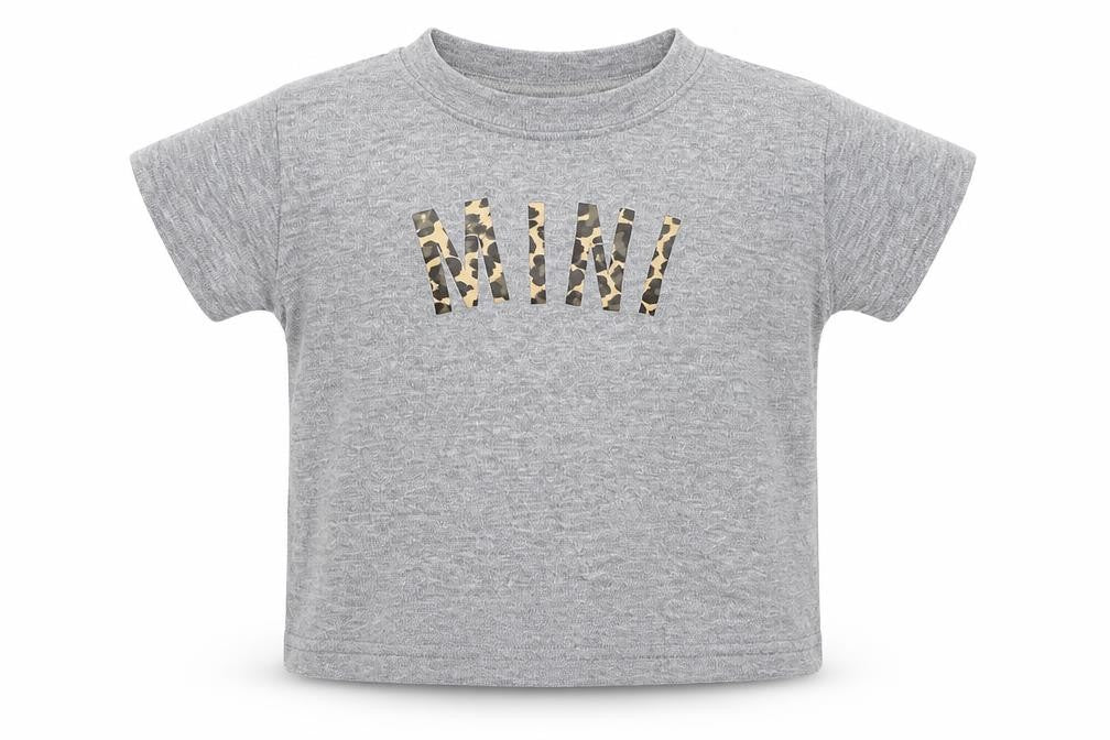Preworn Baby Grey   Basic T-Shirt Size 6-9 Months  - Mini