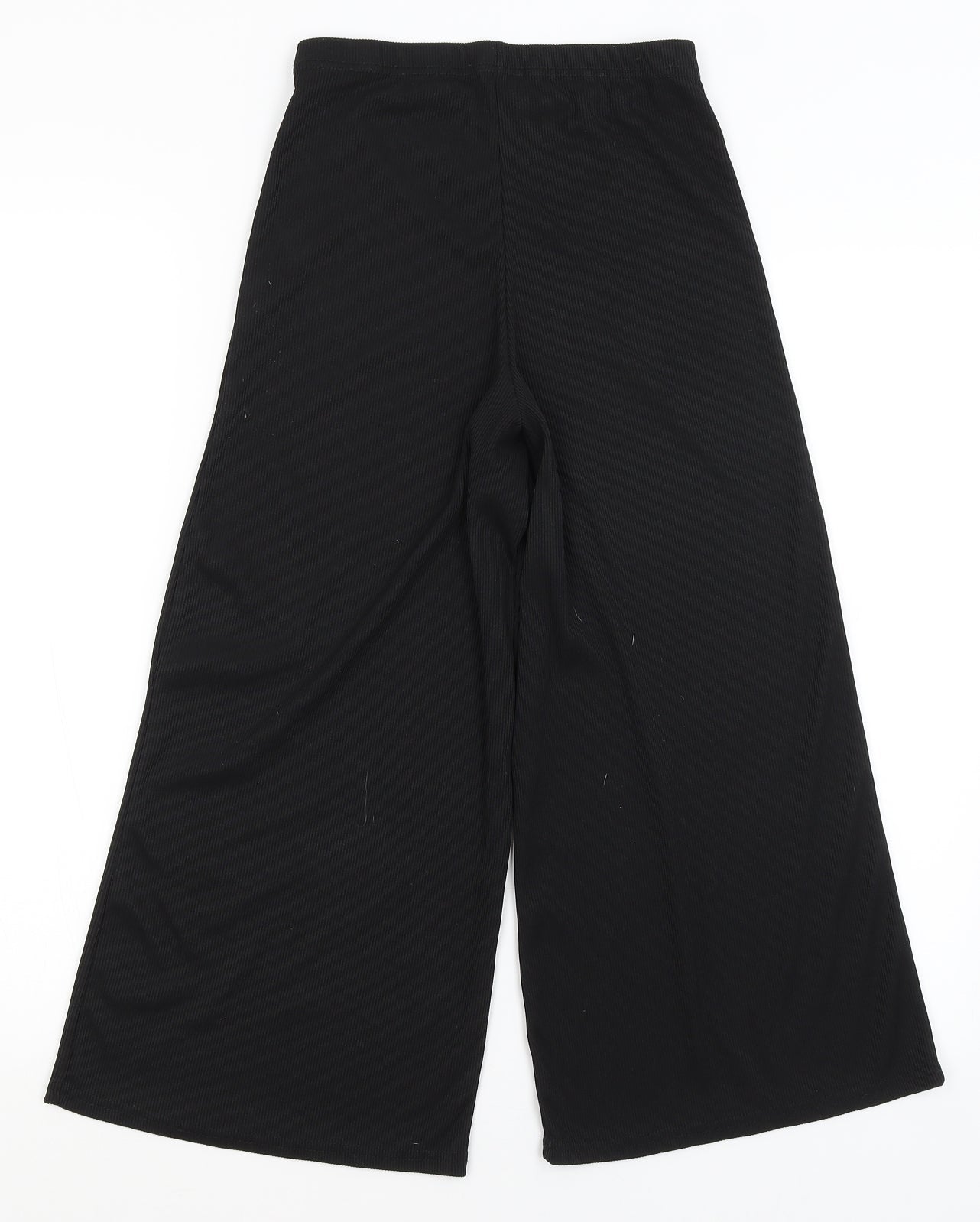 Boohoo Womens Black   Cropped Trousers Size 8 L20 in