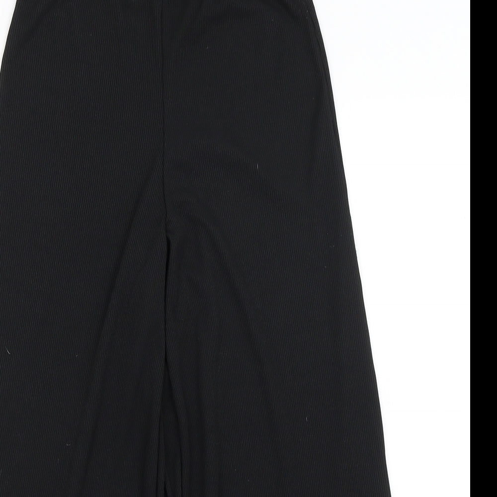 Boohoo Womens Black   Cropped Trousers Size 8 L20 in