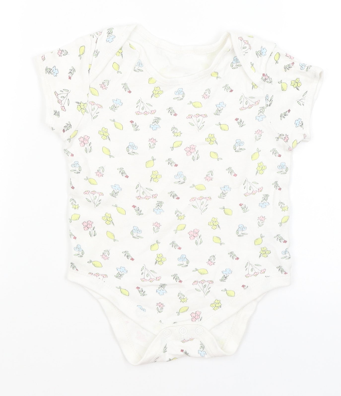 Primark Baby White Floral  Romper One-Piece Size 18-24 Months