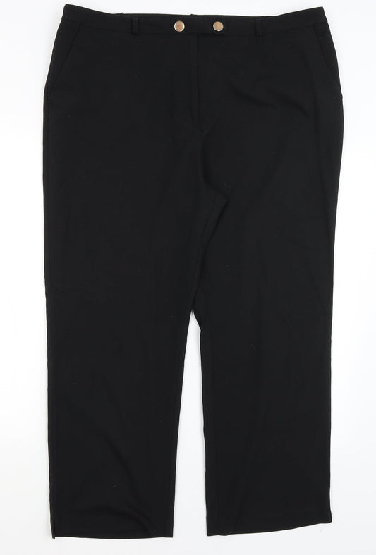 Tailored Womens Black   Dress Pants Trousers Size 20 L26.5 in