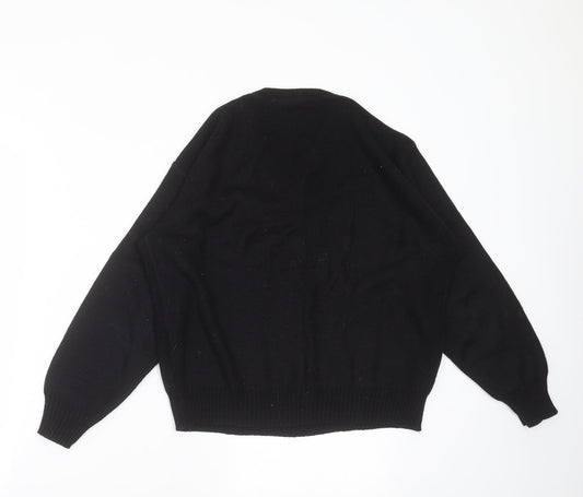 Preworn Womens Black  Knit Pullover Jumper Size 18