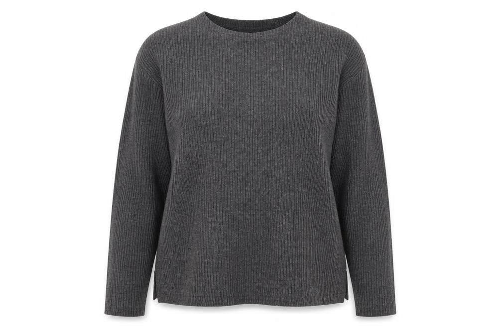 Joie de Vivre Womens Grey  Knit Pullover Jumper Size M