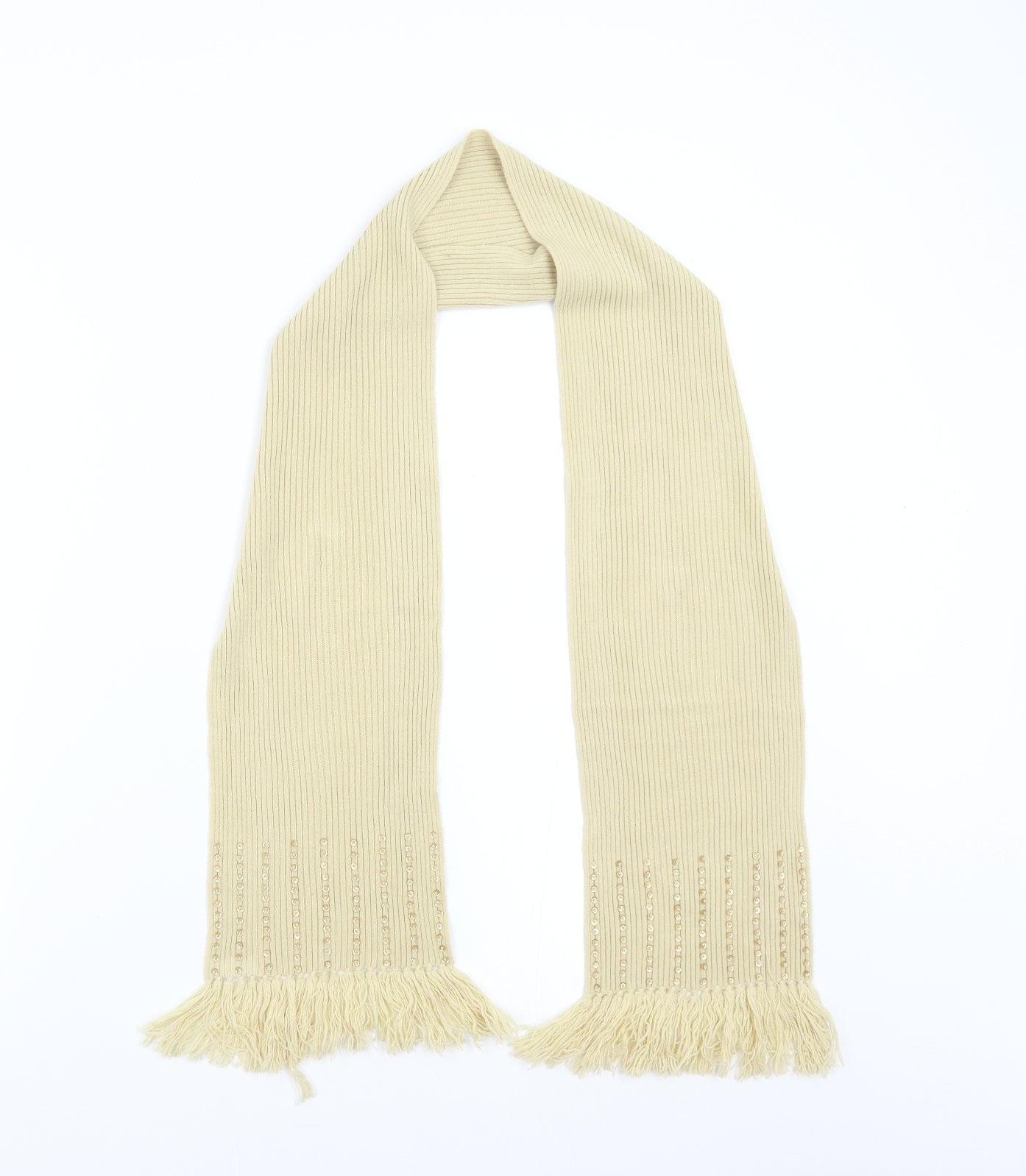 Preworn Womens Beige  Knit  Scarf