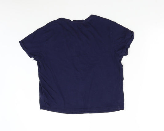 New Look 915 Girls Blue Solid  Top Pyjama Top Size L  - Whatever