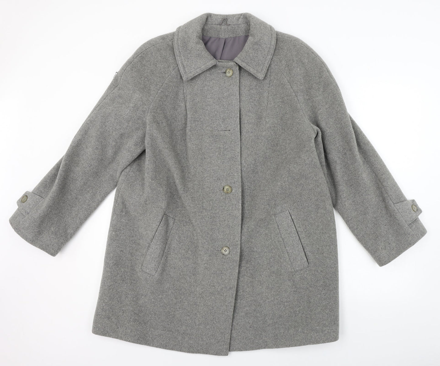 Noto  Womens Grey   Jacket Coat Size 16
