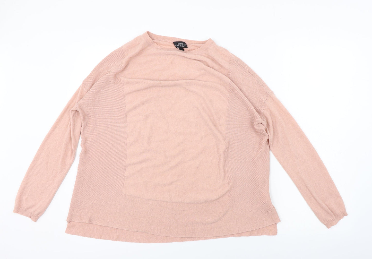 Topshop  Womens Pink   Pullover Jumper Size 10