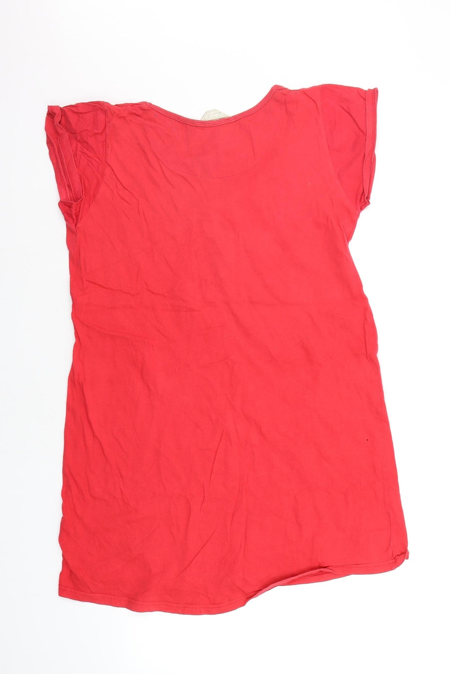 Secret Posessions Womens Red Solid  Top Dress Size M  - OWL
